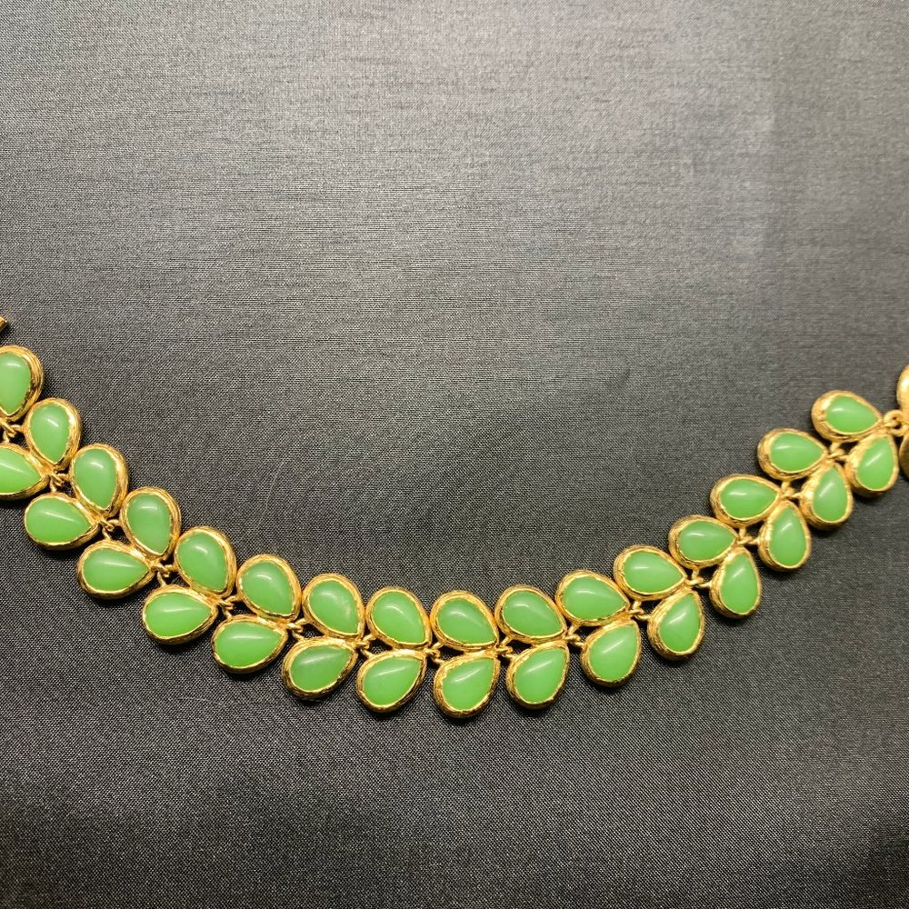 Melinda Maria Green Leaf Bracelet